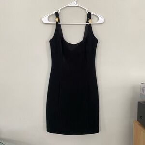 vintage black evening dress